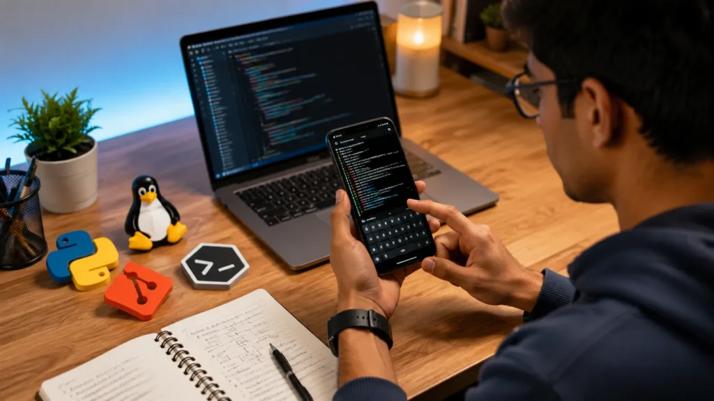 Termux for Python, Git, and Linux learning on Android