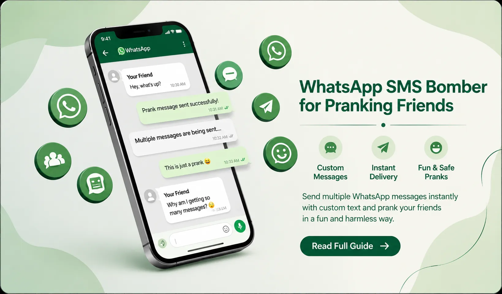 WhatsApp SMS Bomber for Pranking Friends