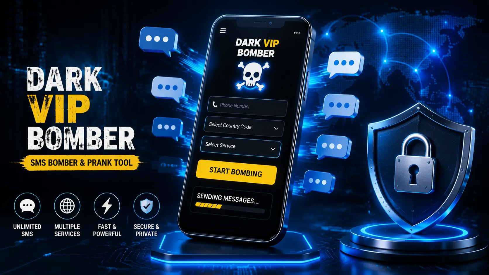 Dark VIP Bomber SMS, Call & Prank Tool Guide